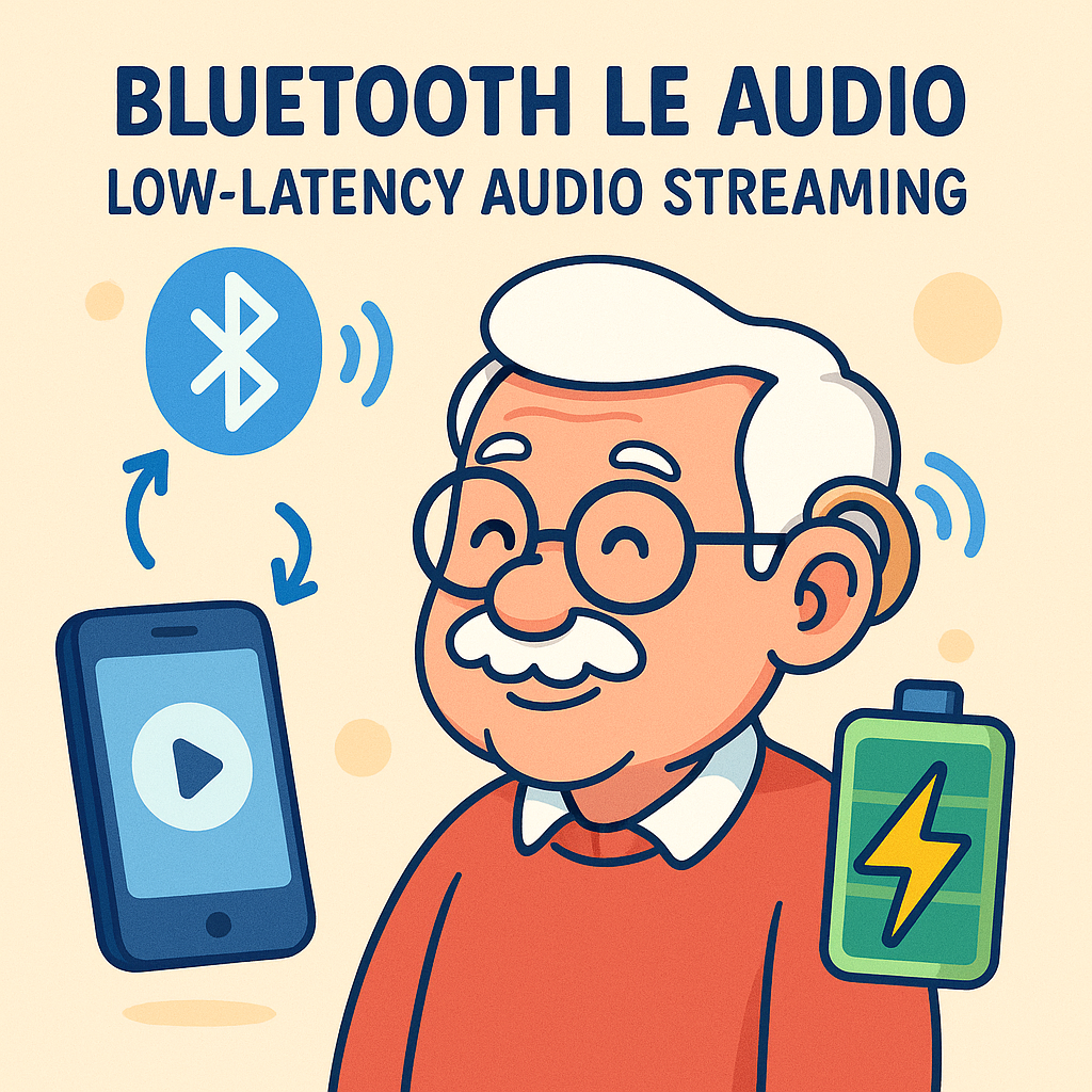 enhancing hearing aids with bluetooth le audio for low latency streaming and improved battery life