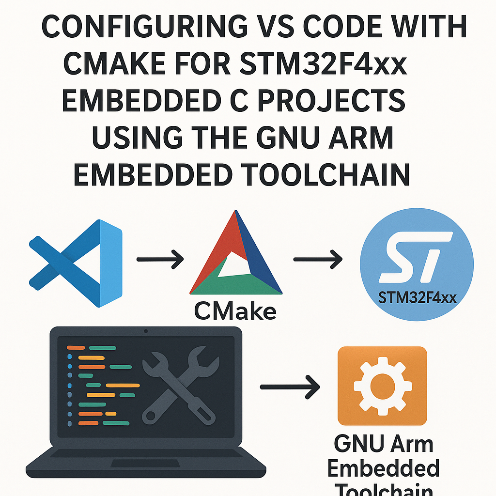 how to configure vs code with cmake for stm32f4xx projects using gnu arm toolchain