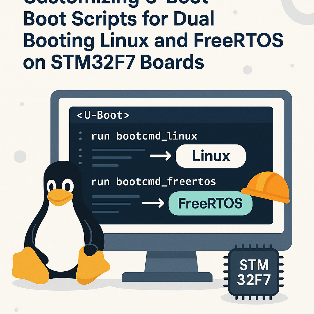 how to customize u boot scripts for dual booting linux and freertos on stm32f7