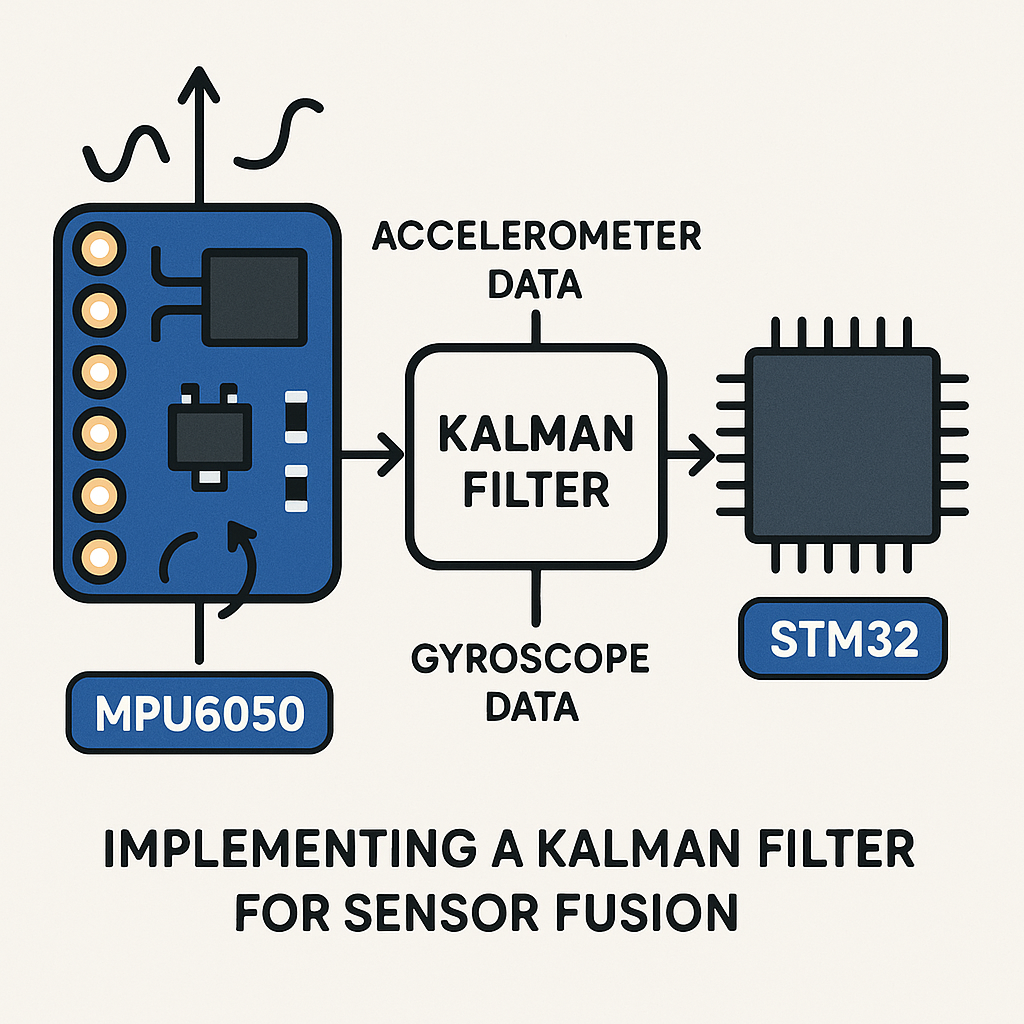 how to implement kalman filter for mpu6050 sensor fusion on stm32