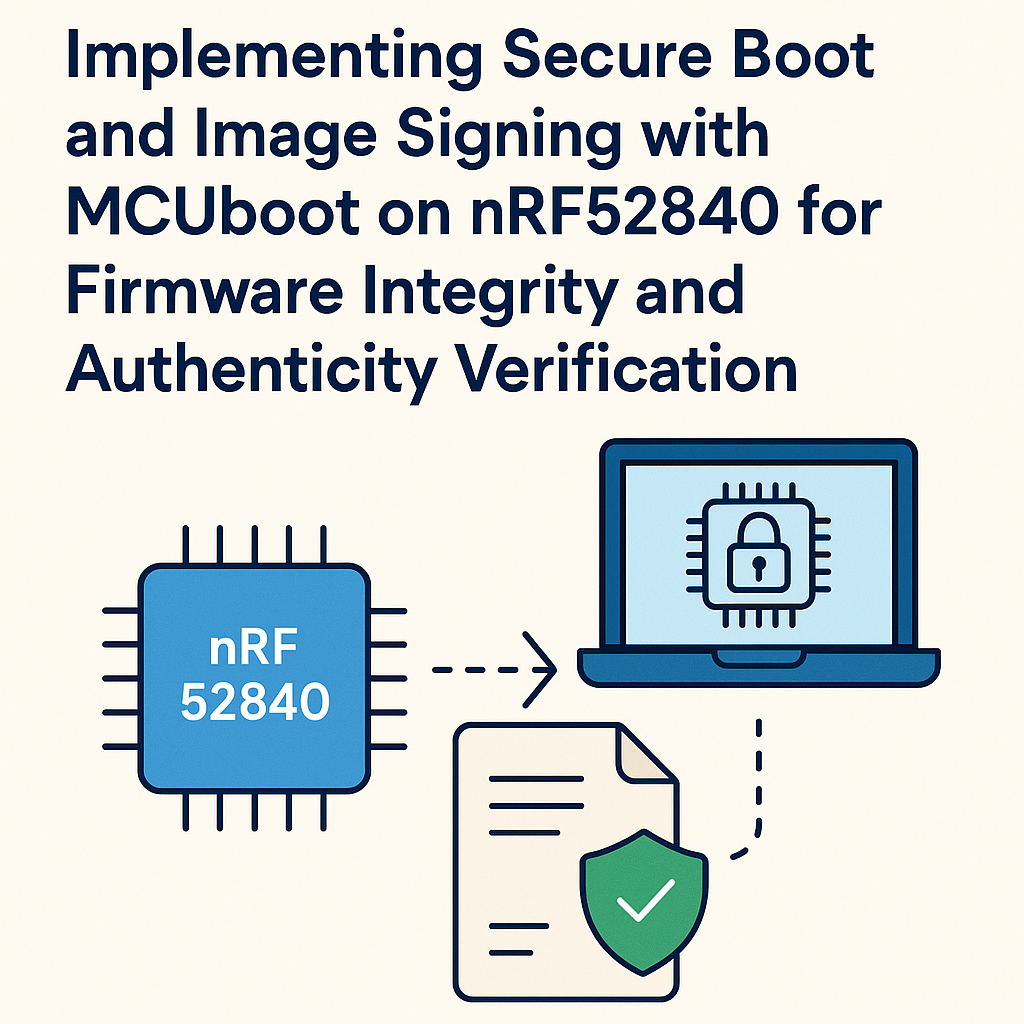 how to implement secure boot and image signing on nrf52840 with mcuboot