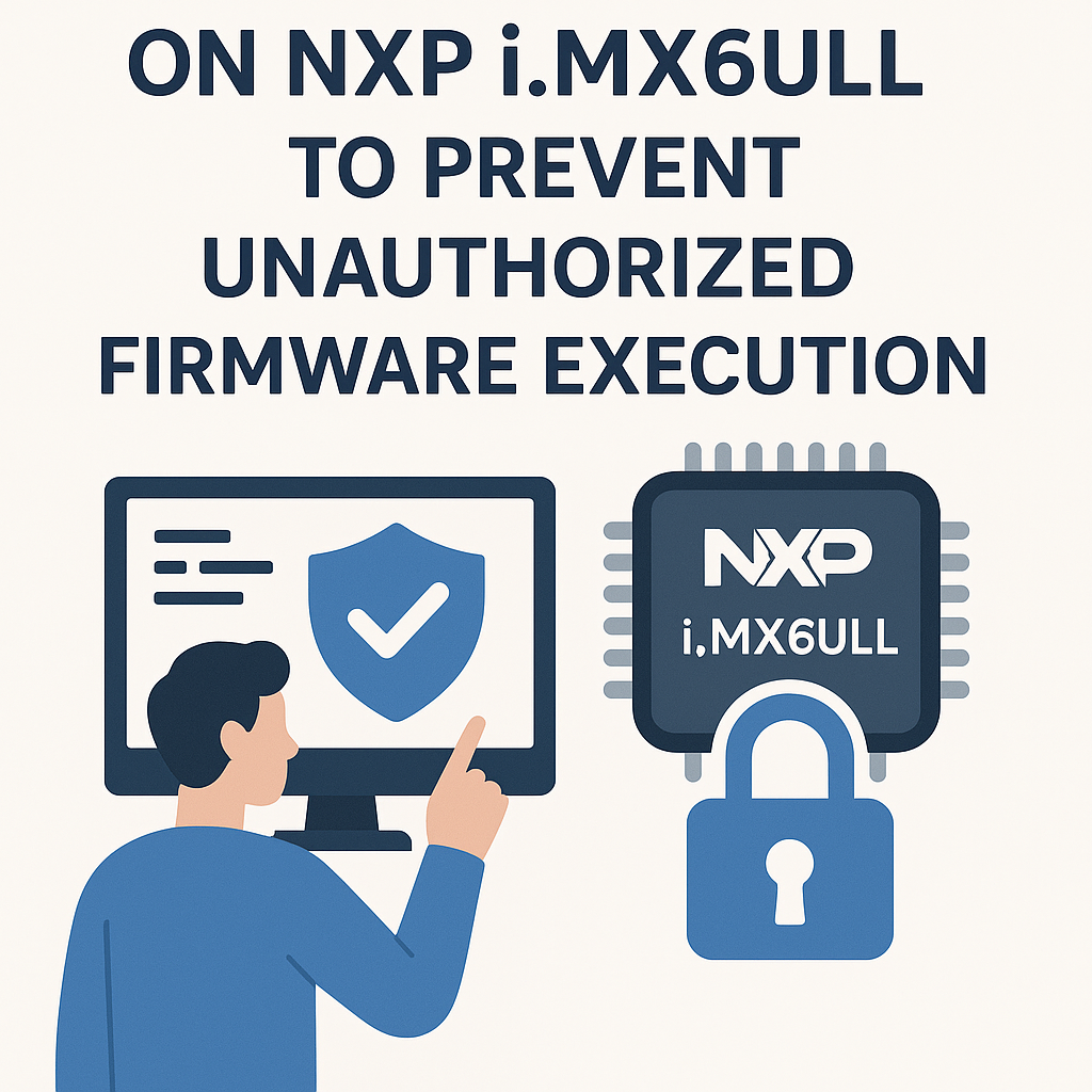 how to implement secure boot on nxp i mx6ull for firmware protection