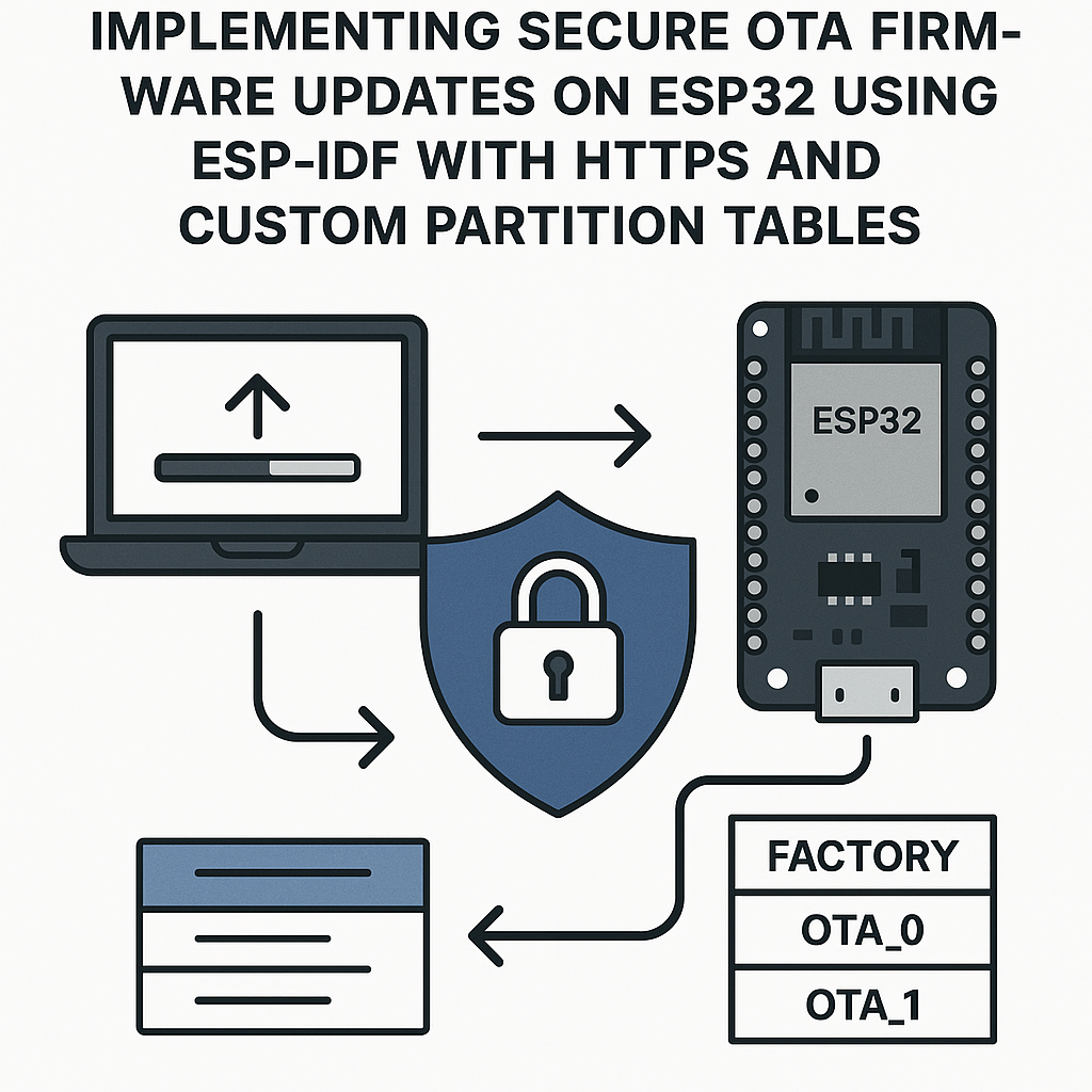 how to implement secure ota firmware updates on esp32 with https