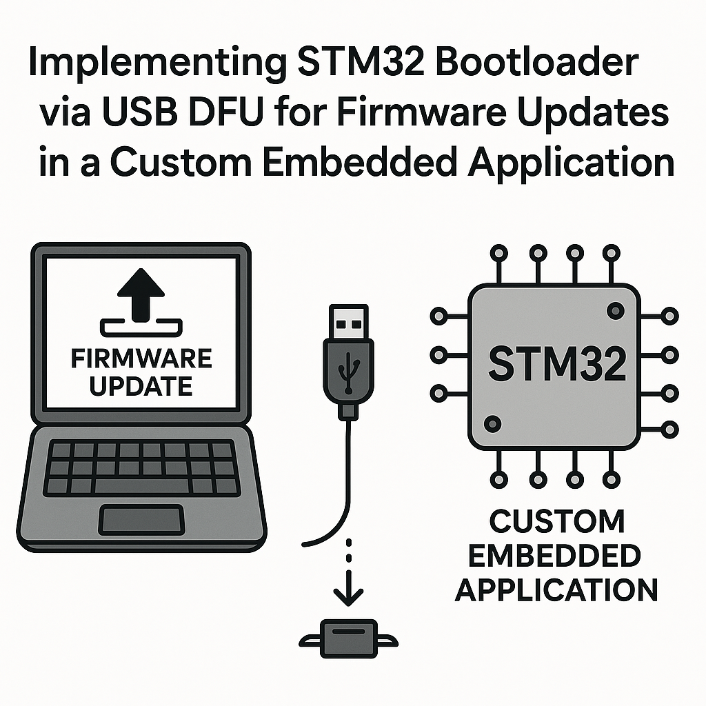 how to implement stm32 bootloader via usb dfu for firmware updates