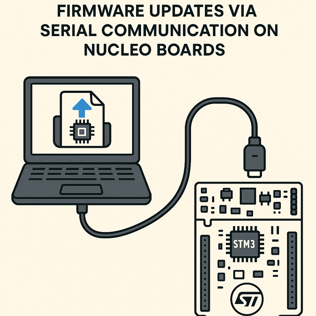 how to implement stm32 uart bootloader for firmware updates on nucleo boards