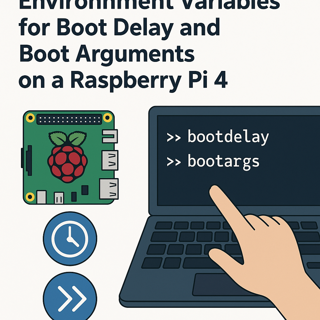 how to modify u boot environment variables for raspberry pi 4 boot settings