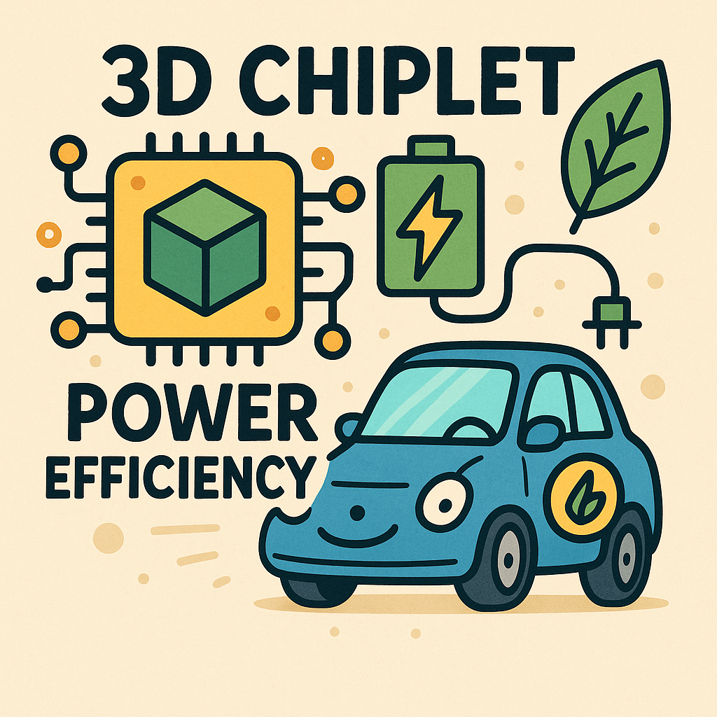 impact of 3d chiplet integration on power efficiency in automotive embedded socs for electric vehicles