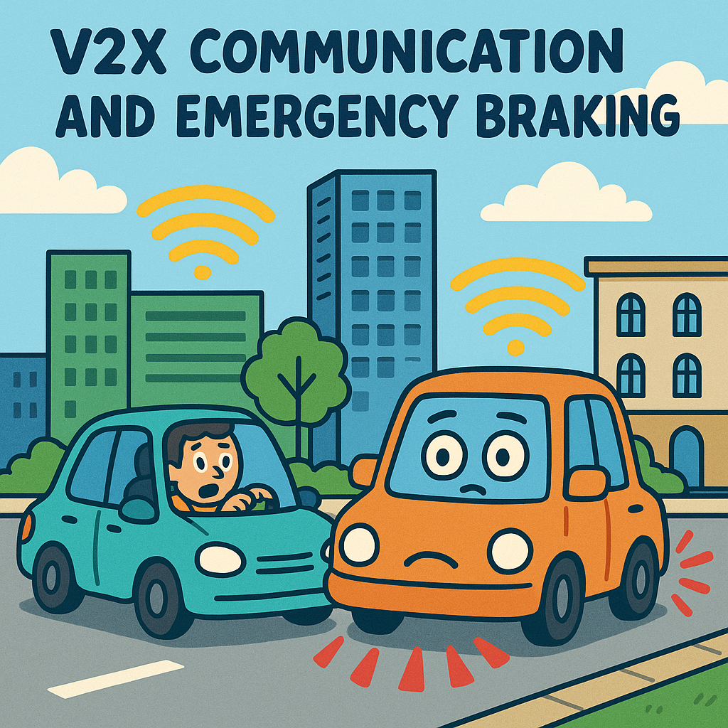 optimizing low latency v2x communication for enhanced autonomous emergency braking in urban areas