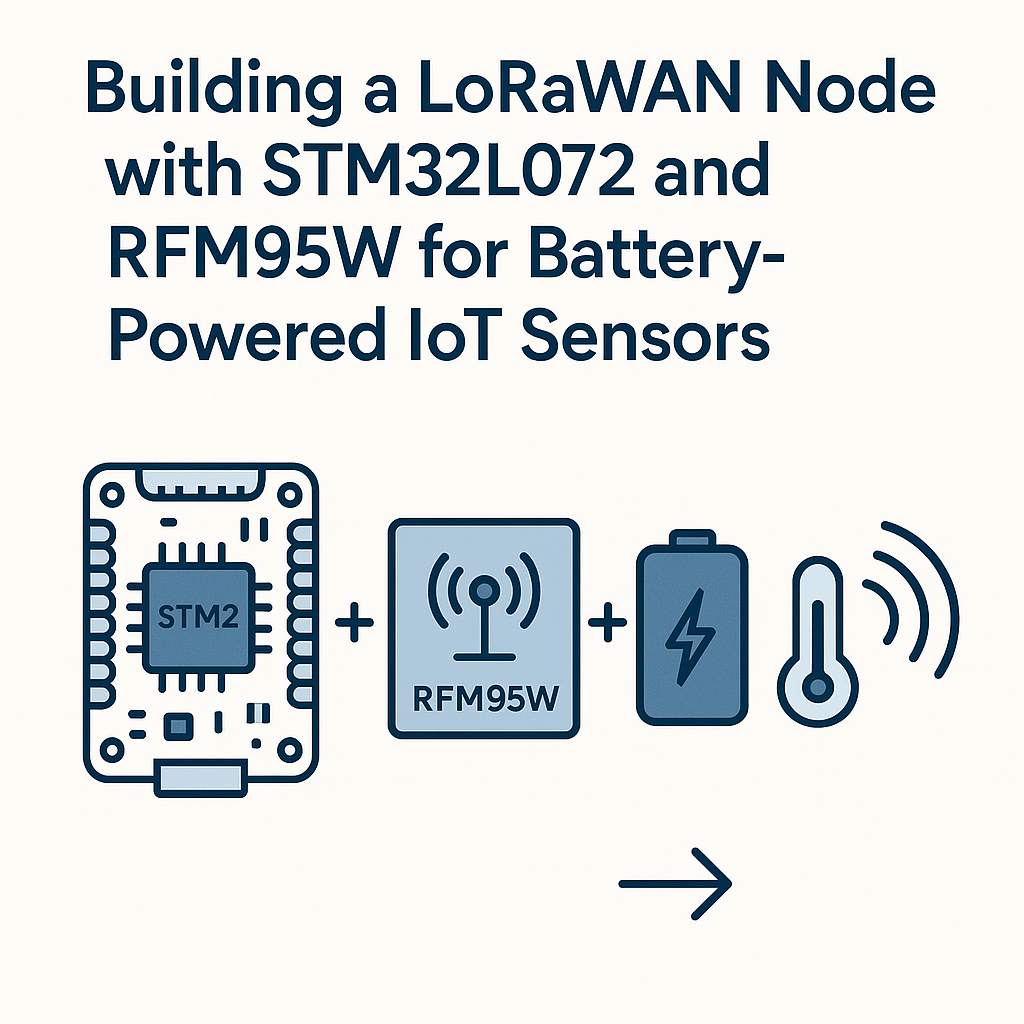 build a lorawan node with stm32l072 and rfm95w for iot sensors