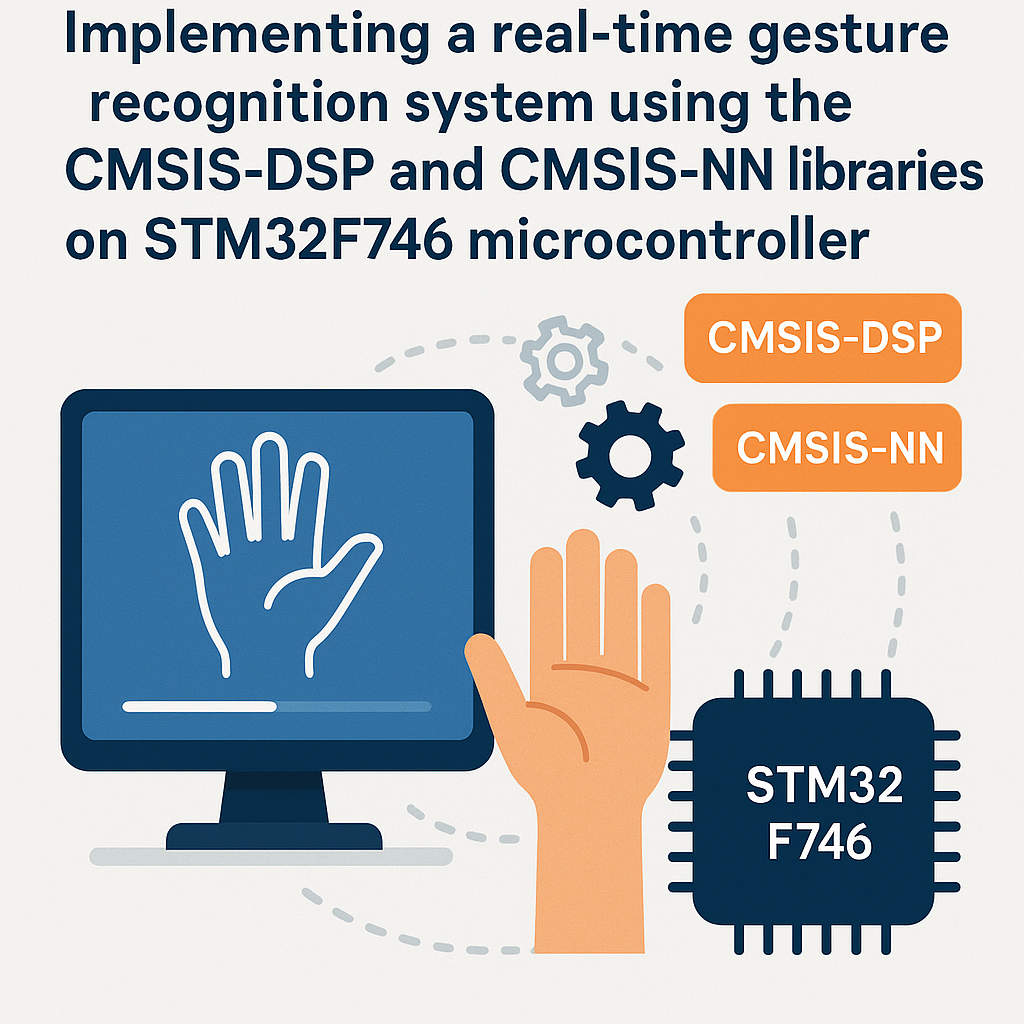 build a real time gesture recognition system with stm32f746 and cmsis libraries