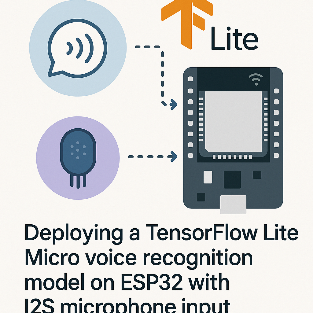 deploy tensorflow lite micro voice recognition on esp32 with i2s mic input