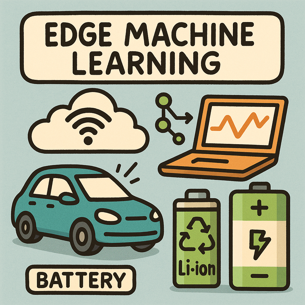 edge machine learning for real time predictive diagnostics of lithium ion battery degradation in electric vehicles