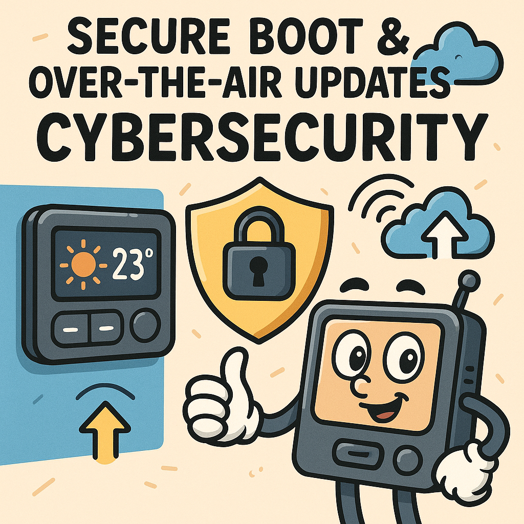 enhancing cybersecurity in connected homes with secure boot and over the air updates for smart thermostats