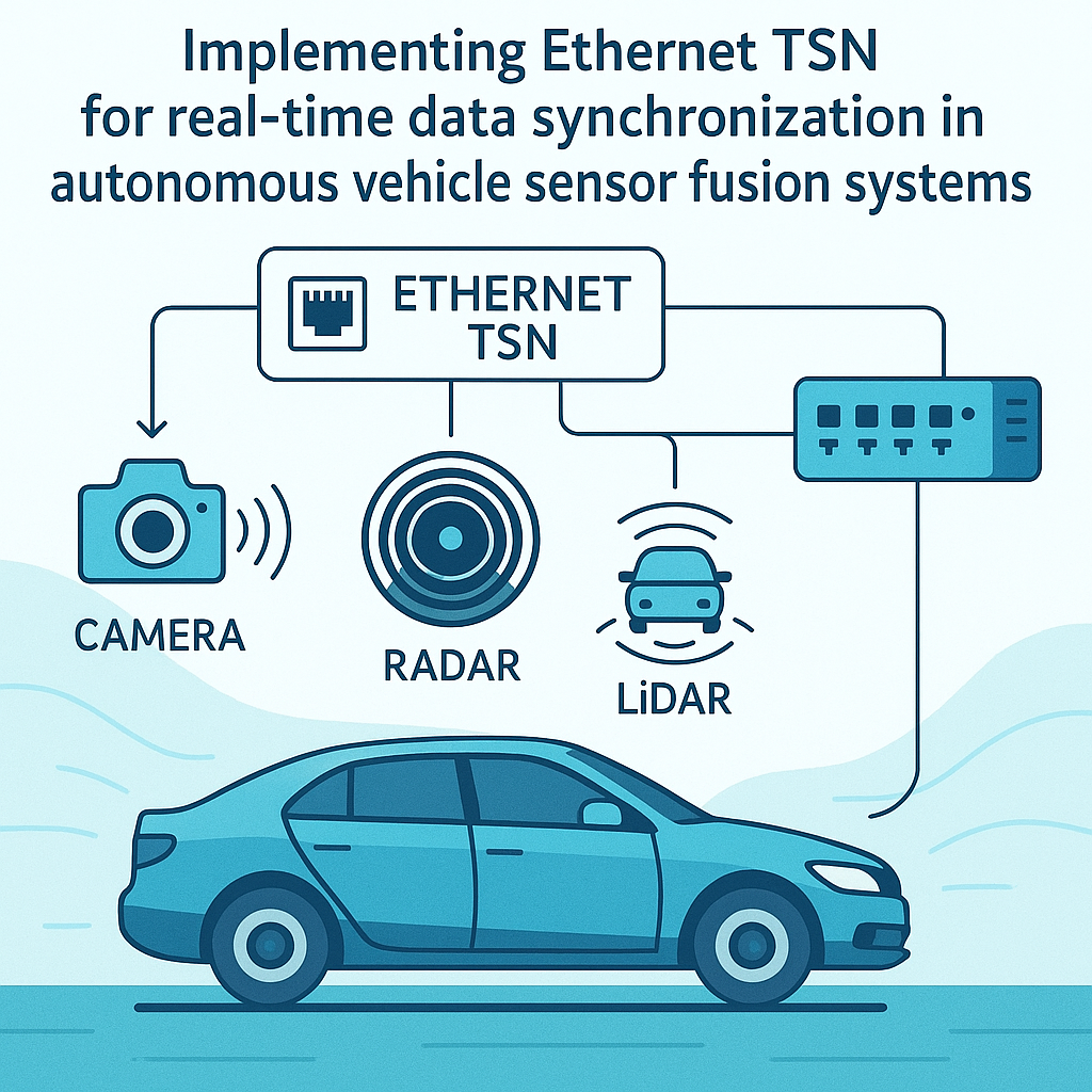 ethernet tsn for real time data sync in autonomous vehicle sensors