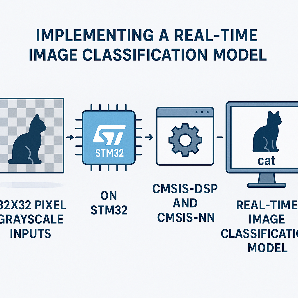 how to build a real time image classification model on stm32 with cmsis dsp