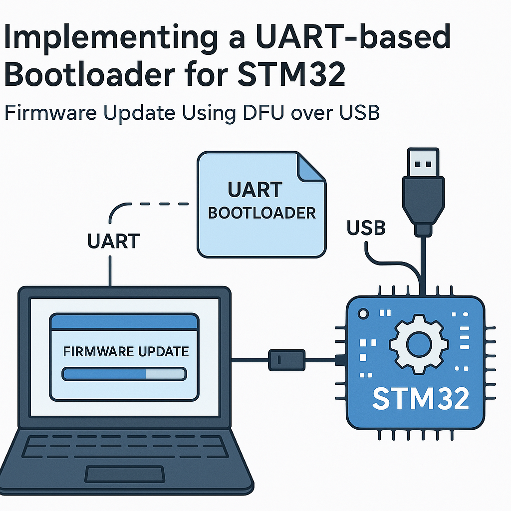 how to implement a uart bootloader for stm32 with dfu firmware update