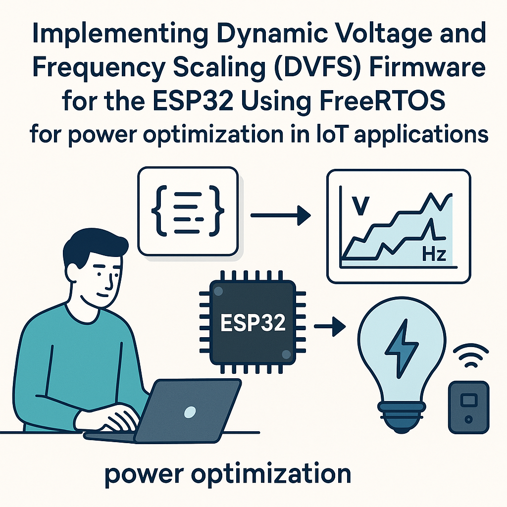 how to implement dvfs firmware on esp32 with freertos for iot power optimization