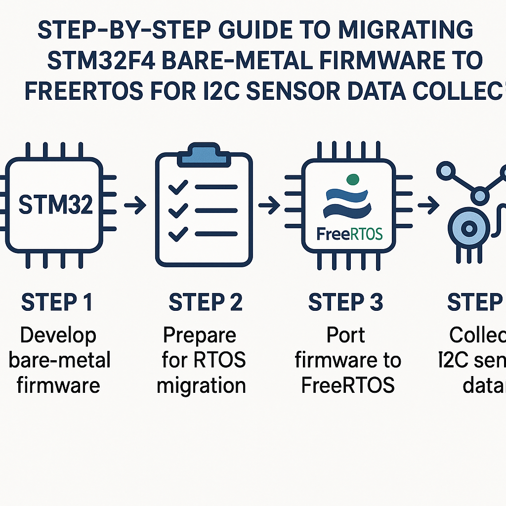 how to migrate stm32f4 firmware to freertos for i2c sensor data collection