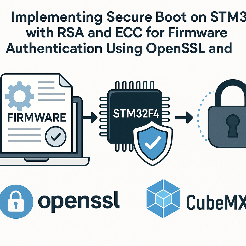 implement secure boot on stm32f4 with rsa ecc using openssl and cubemx