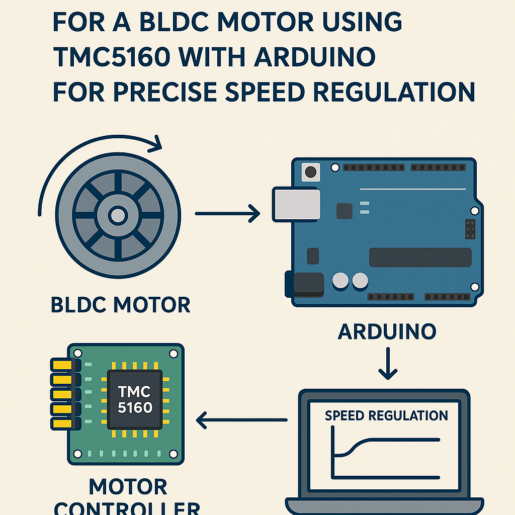 implement sensorless field oriented control for bldc motors with arduino