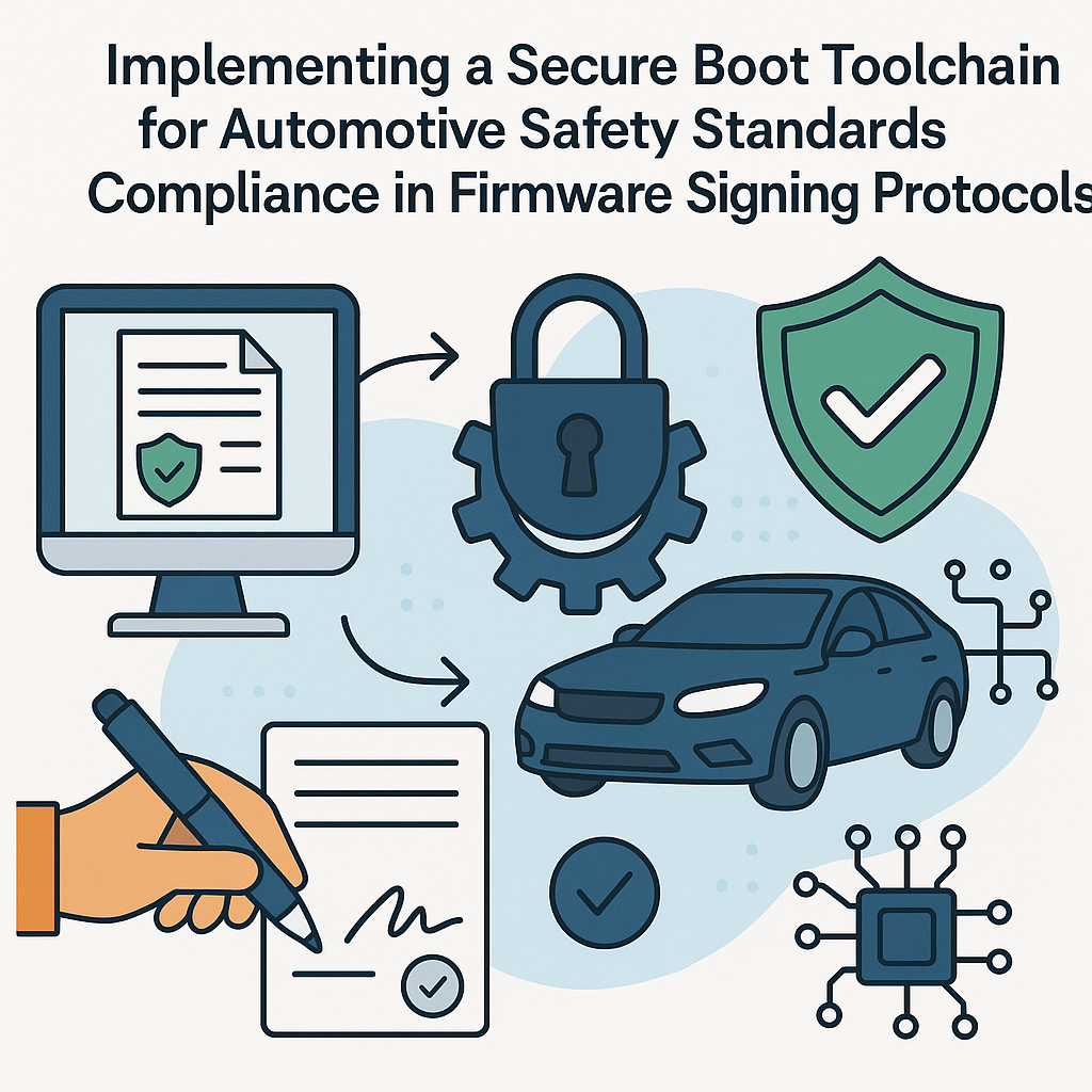 implementing secure boot toolchain for automotive firmware safety compliance
