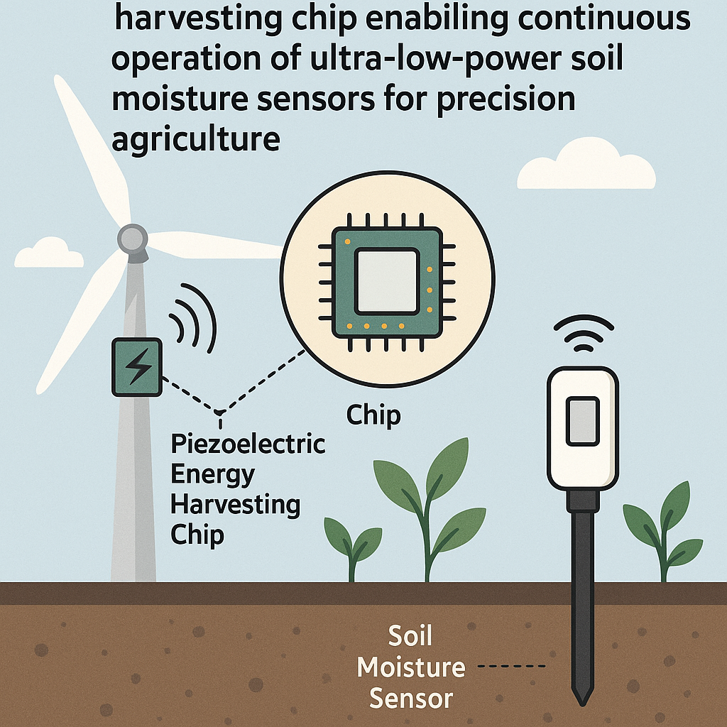 innovative piezoelectric chip powers ultra low power soil moisture sensors