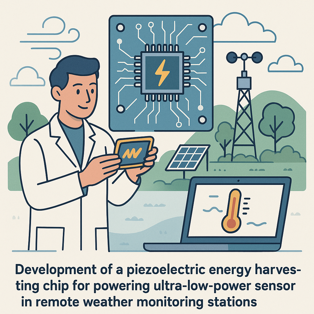 innovative piezoelectric energy harvesting chip for remote weather sensors