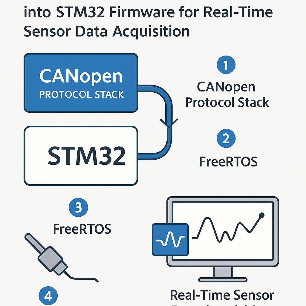 integrate canopen protocol with stm32 and freertos for sensor data acquisition