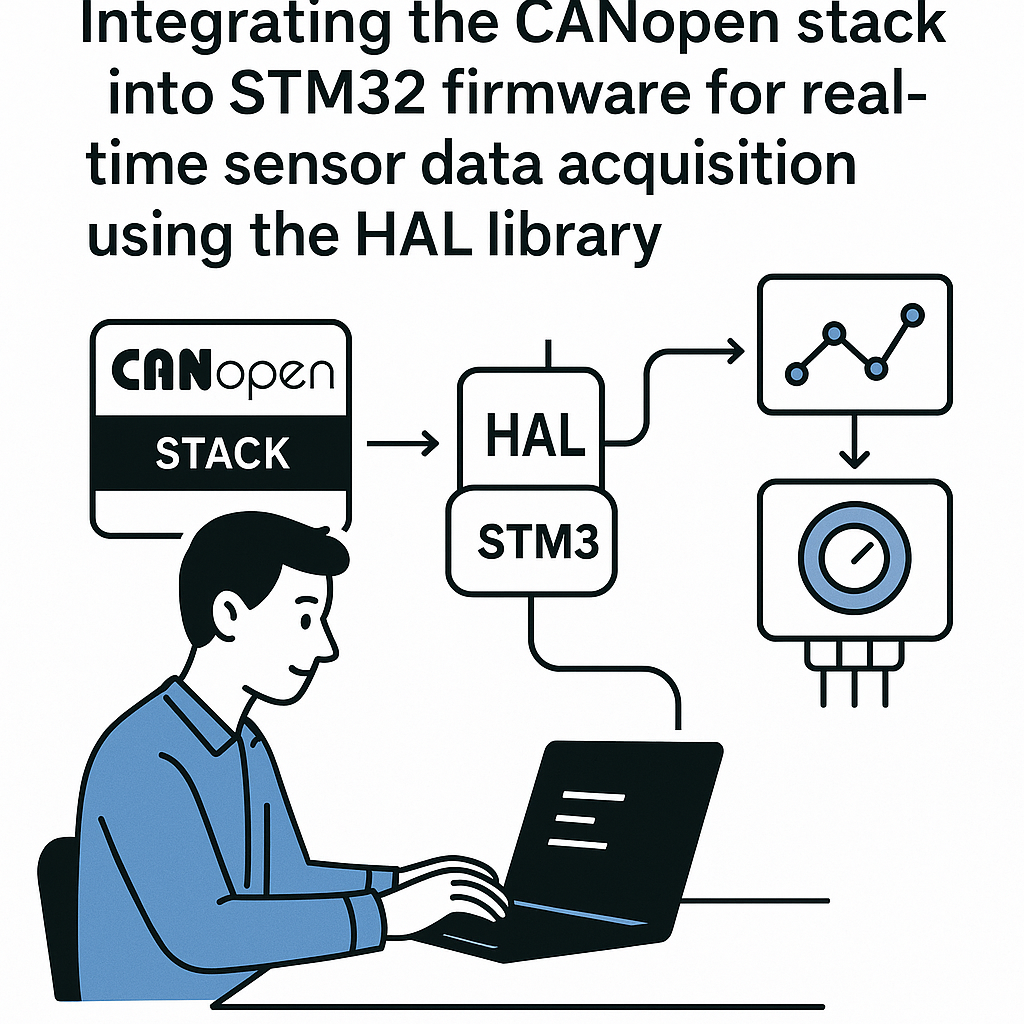 integrate canopen stack in stm32 for real time sensor data acquisition