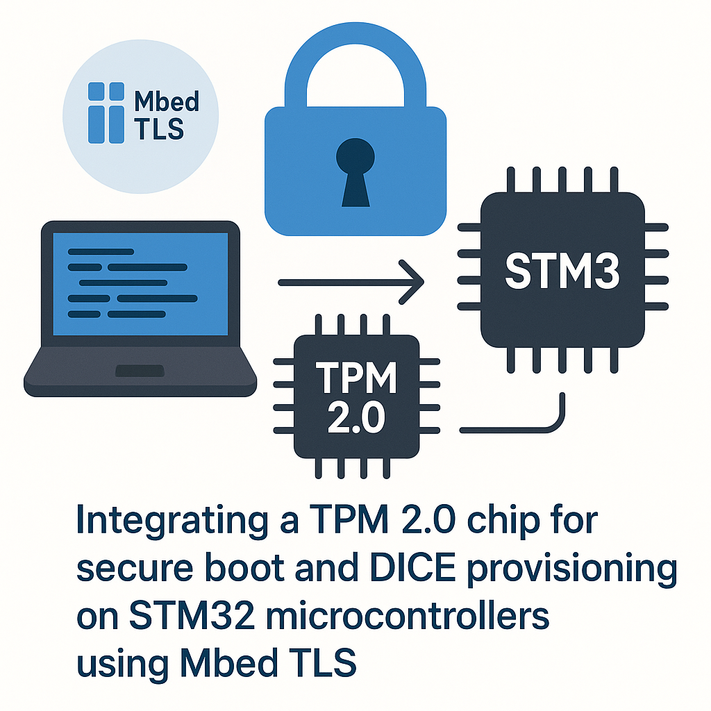 integrate tpm 2 0 for secure boot and dice on stm32 with mbed tls