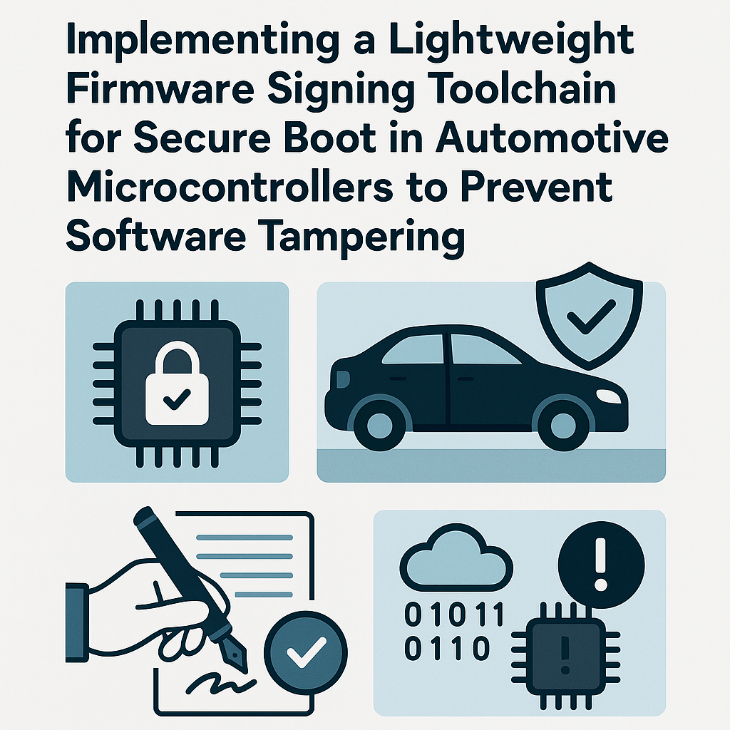 lightweight firmware signing toolchain for secure boot in automotive mcus