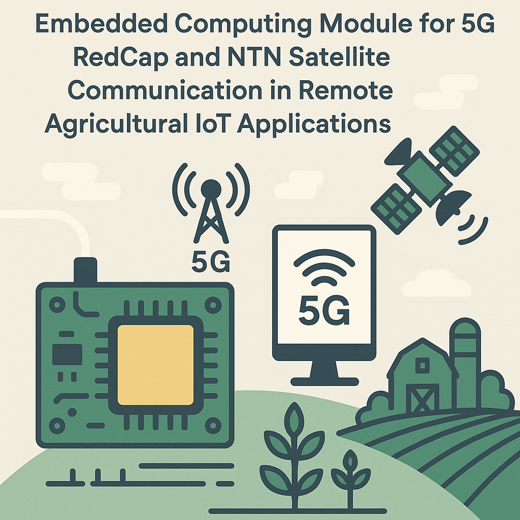 low power embedded computing module for 5g redcap in remote agriculture