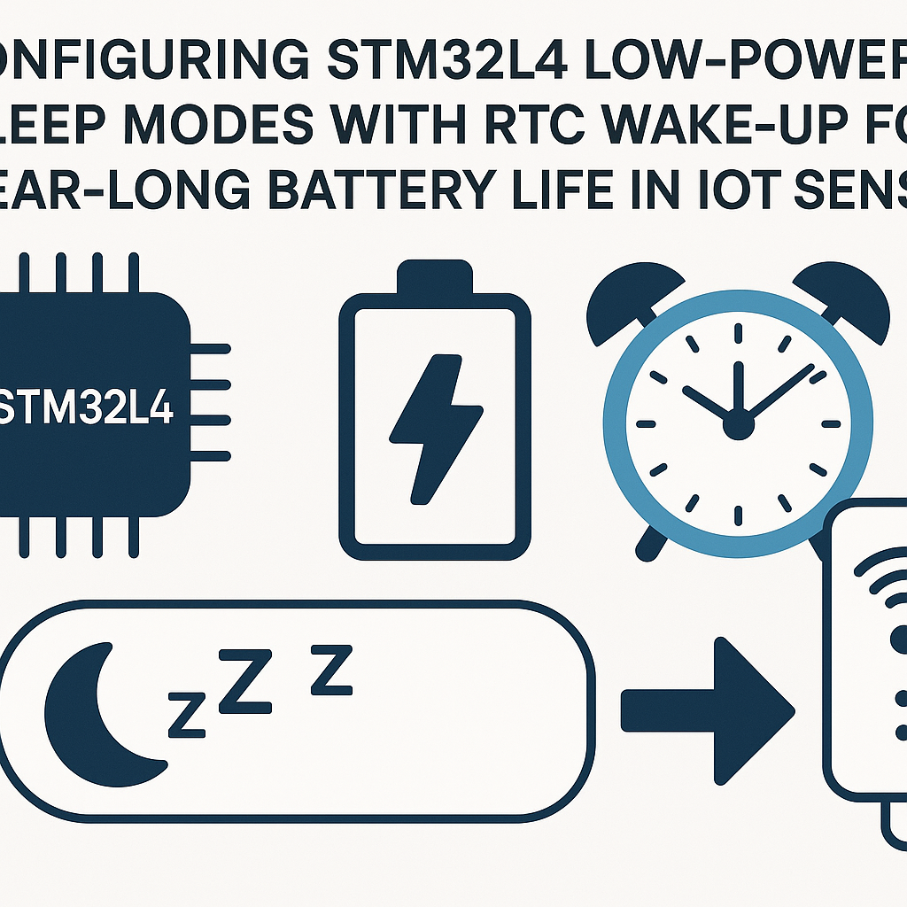 maximize battery life configure stm32l4 low power sleep modes with rtc