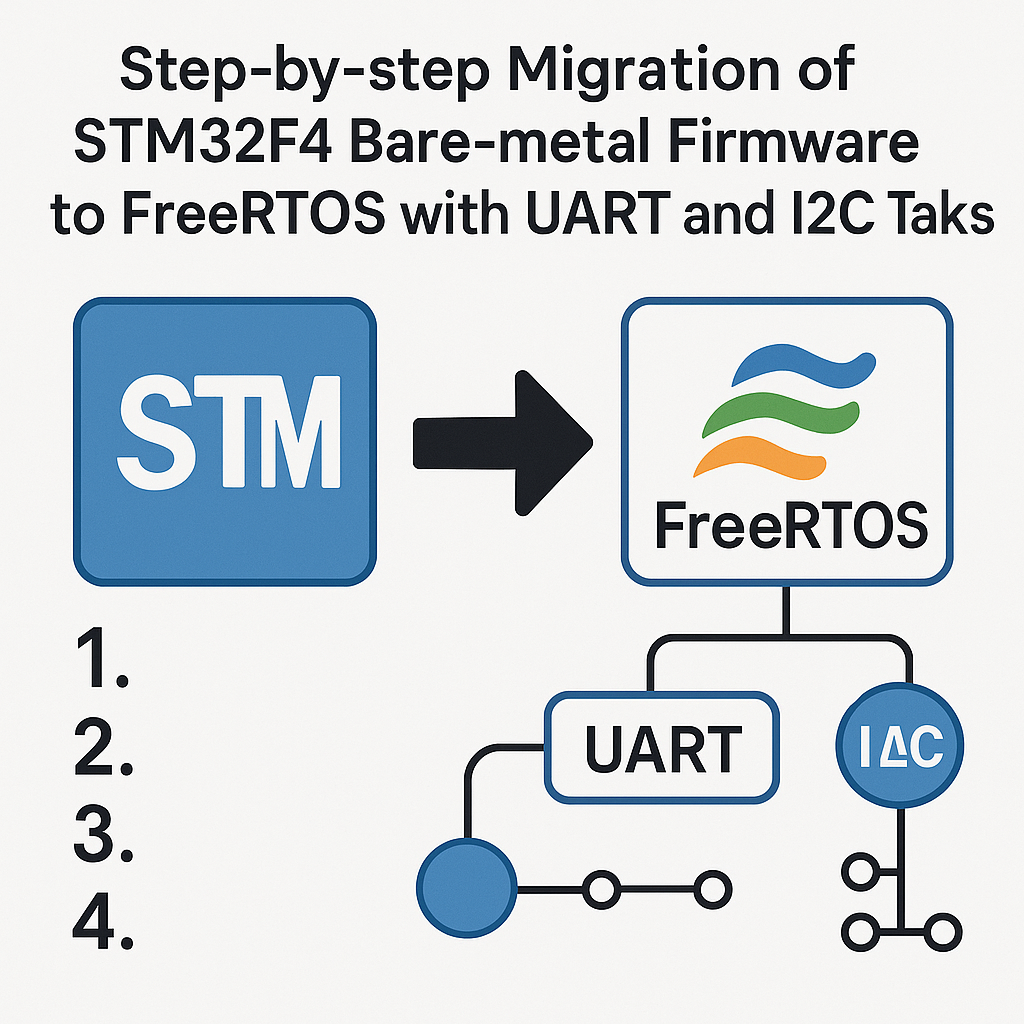 migrate stm32f4 bare metal firmware to freertos uart i2c guide