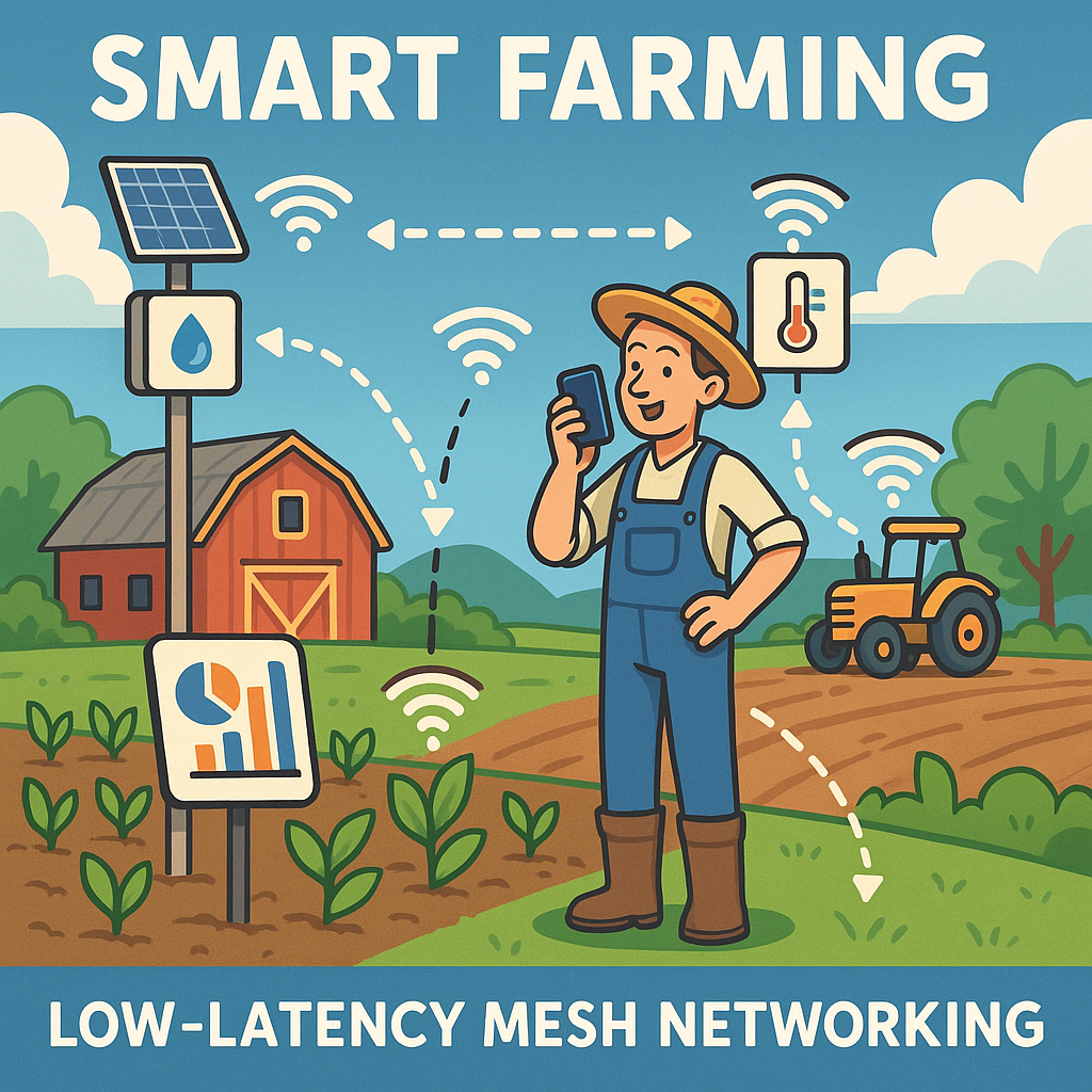 optimizing low latency mesh networking firmware for enhanced smart agriculture sensor performance in precision farming