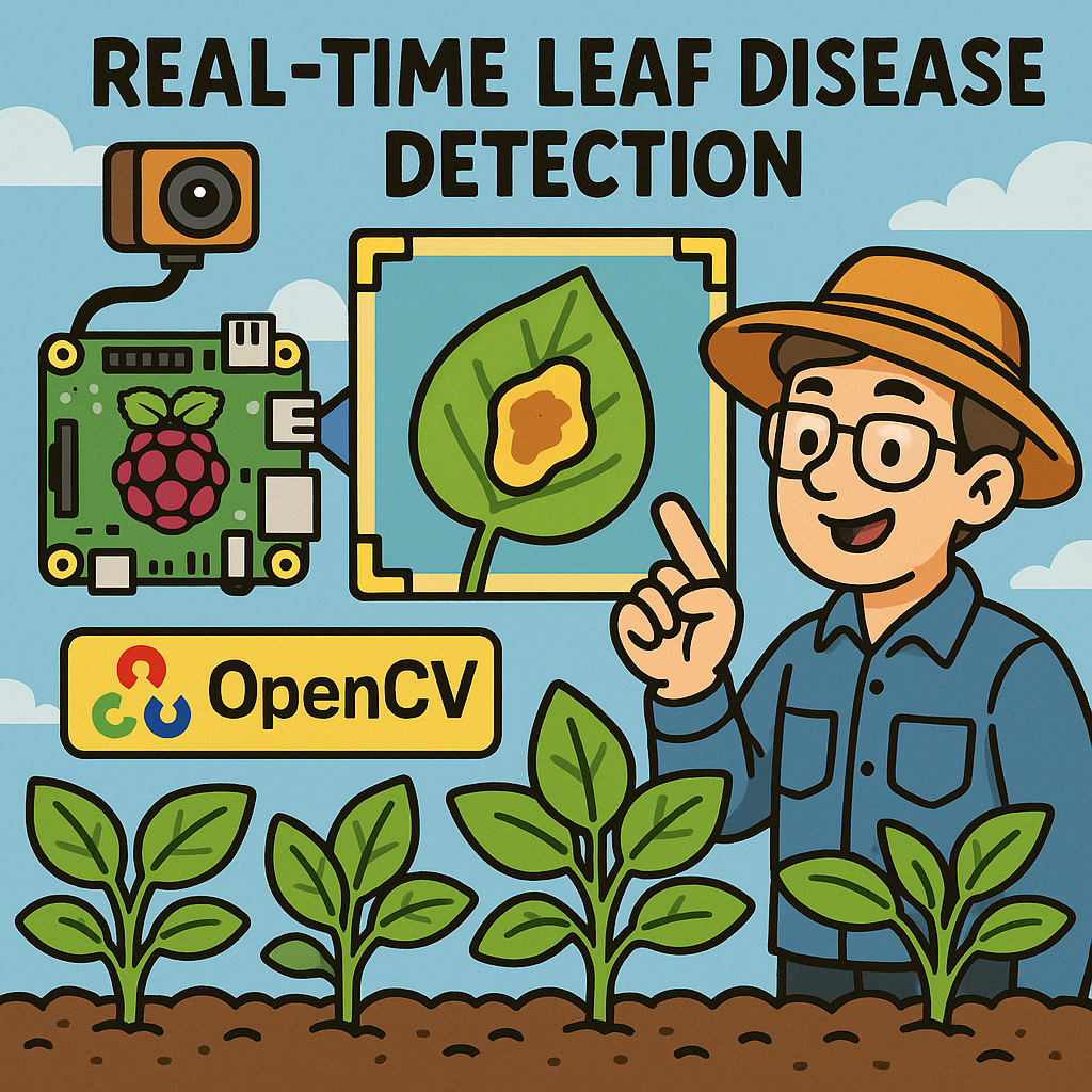 real time leaf disease detection in precision agriculture using raspberry pi and opencv