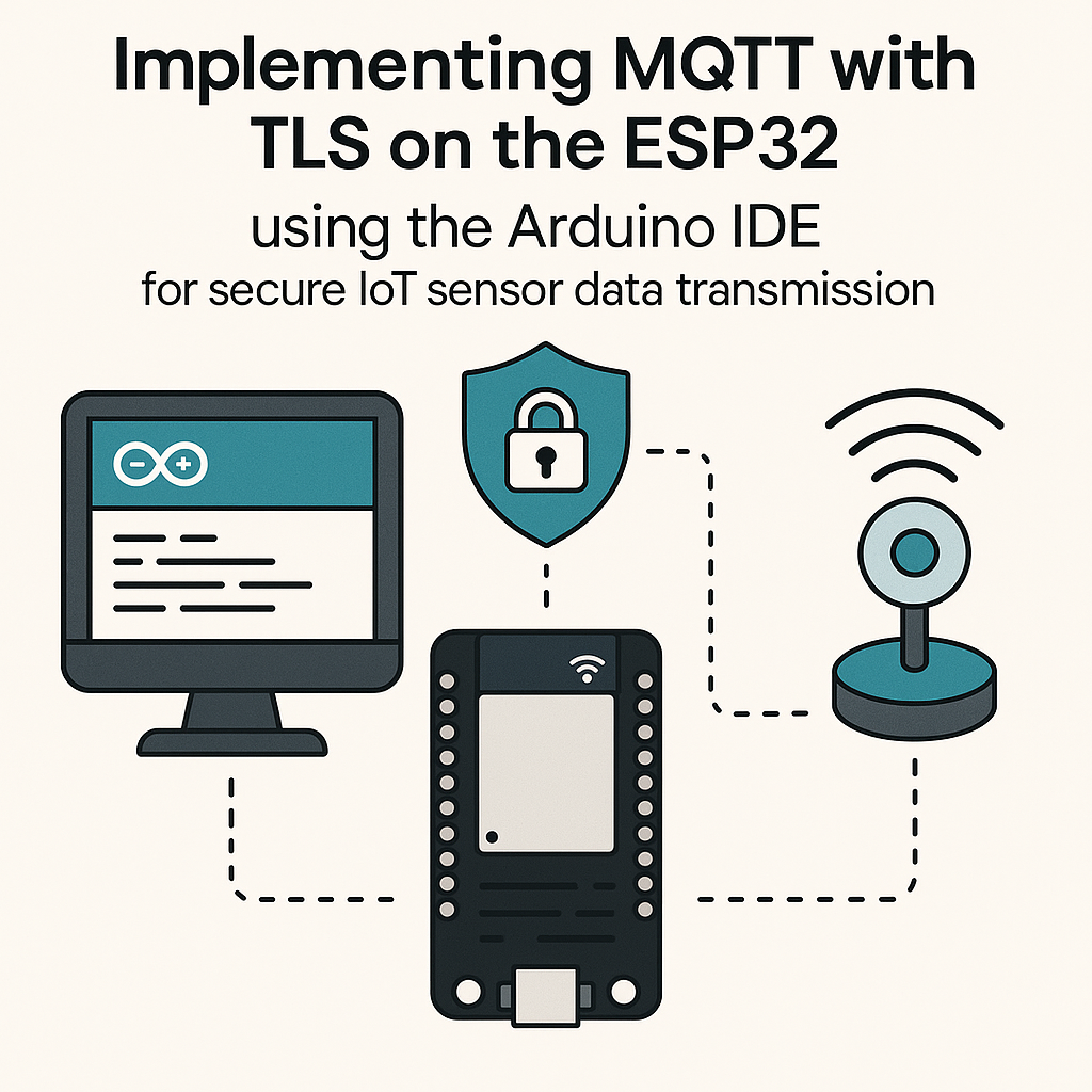 secure iot sensor data transmission implement mqtt with tls on esp32