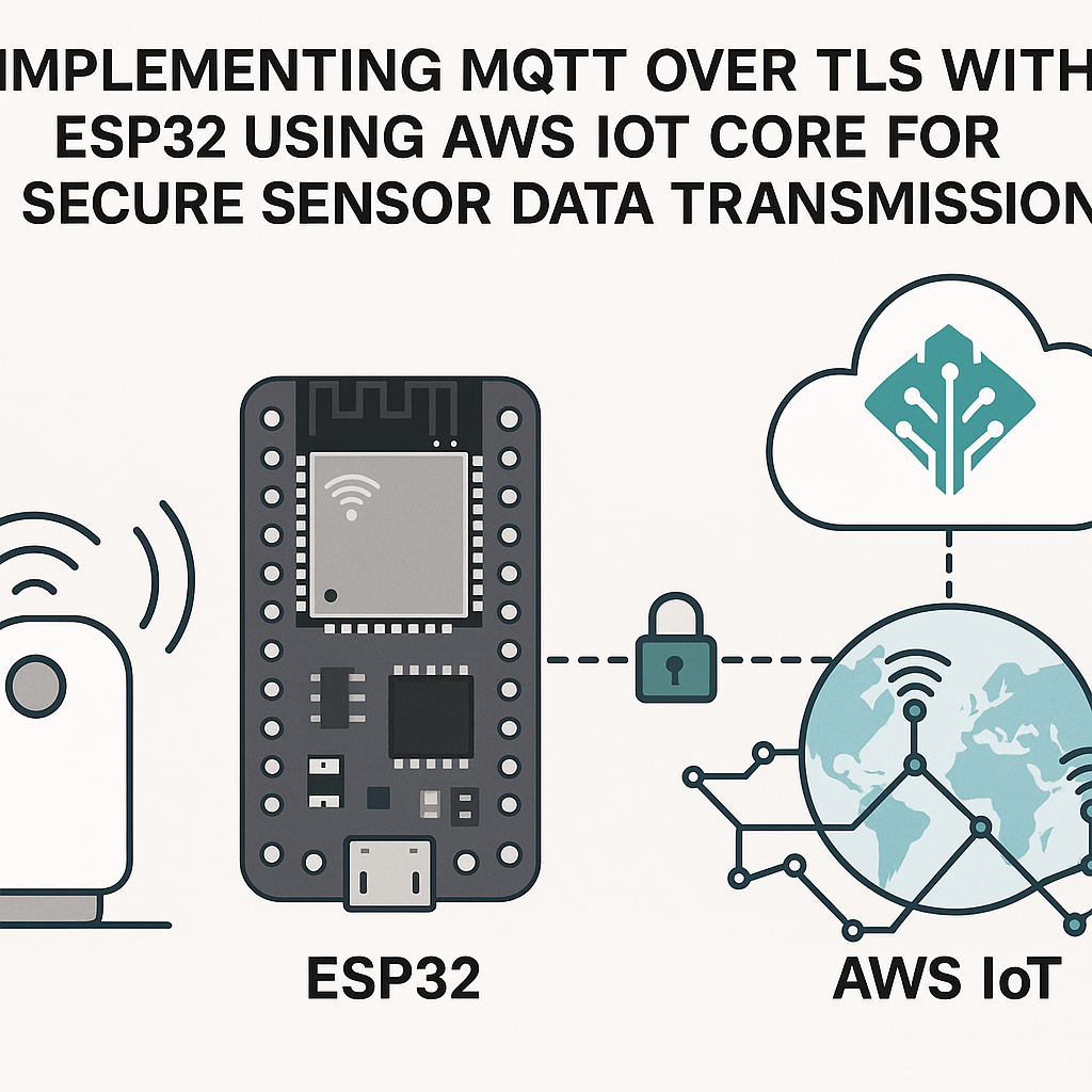 secure sensor data transmission implement mqtt over tls with esp32 and aws iot core
