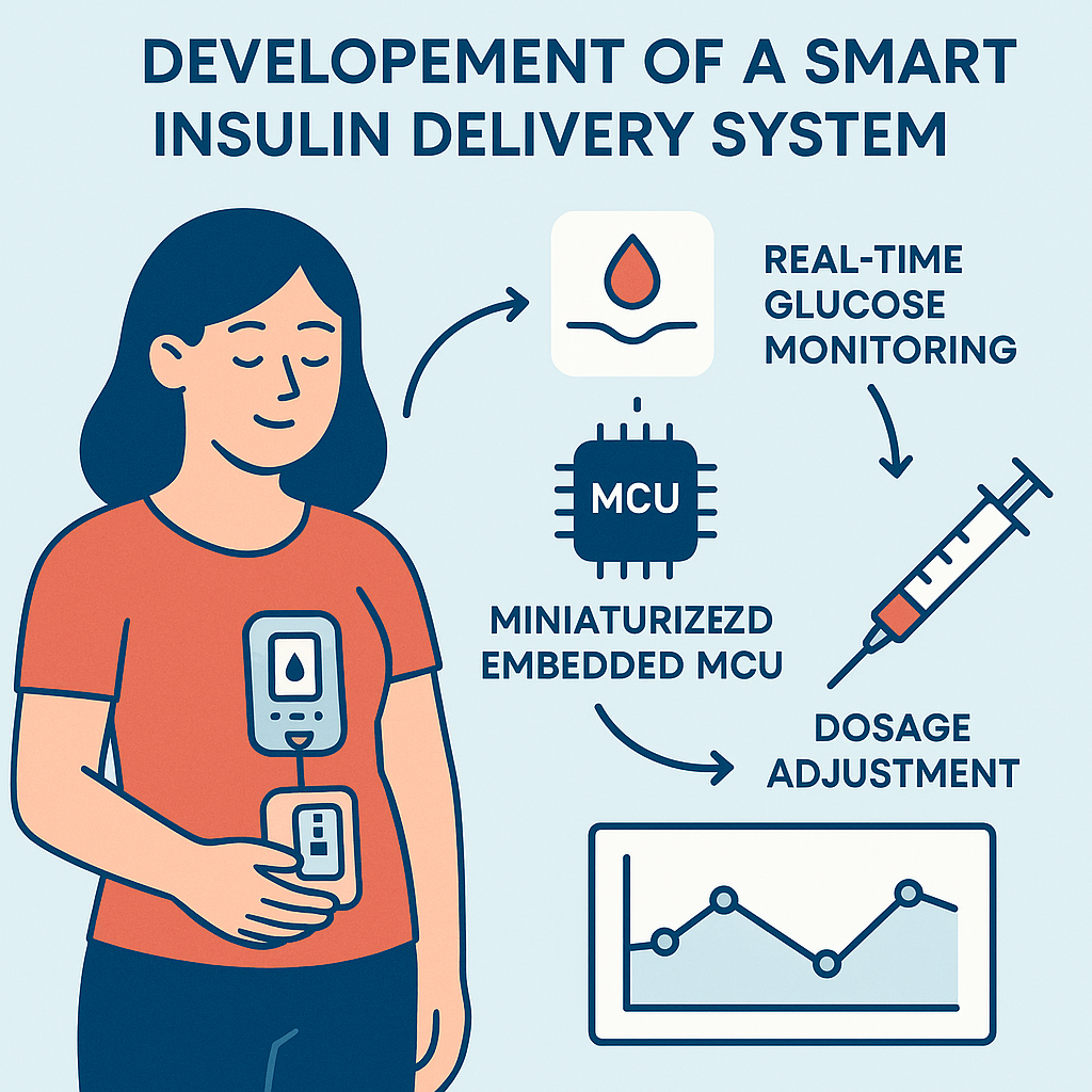 smart insulin delivery system miniaturized mcu for real time glucose control