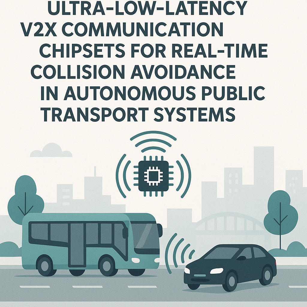 ultra low latency v2x chipsets for real time collision avoidance in transit